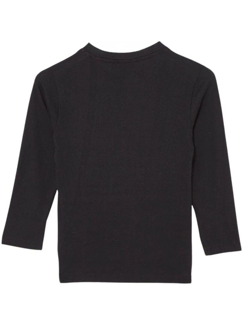 Nasa T shirt garçon imprimé logo en coton Noir