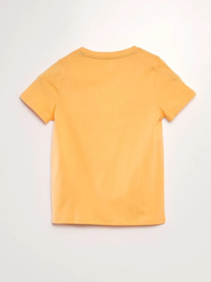 T shirt imprimé à manches courtes ORANGE
