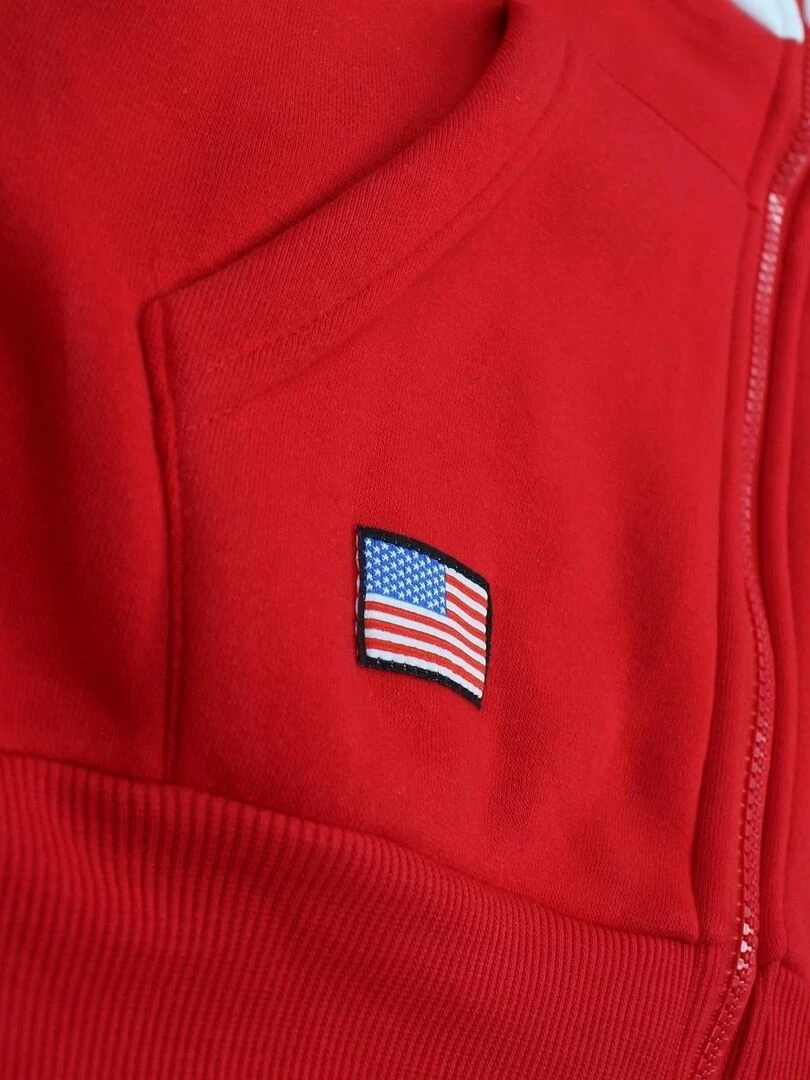 Nasa   Veste homme imprimé logo   Rouge