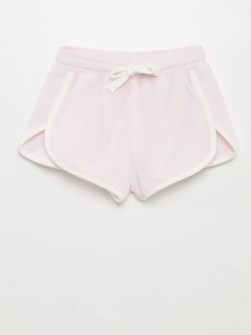 Short en éponge Rose