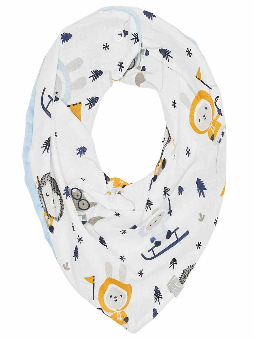 Bandana cache cou réversible ESKIMO Bleu
