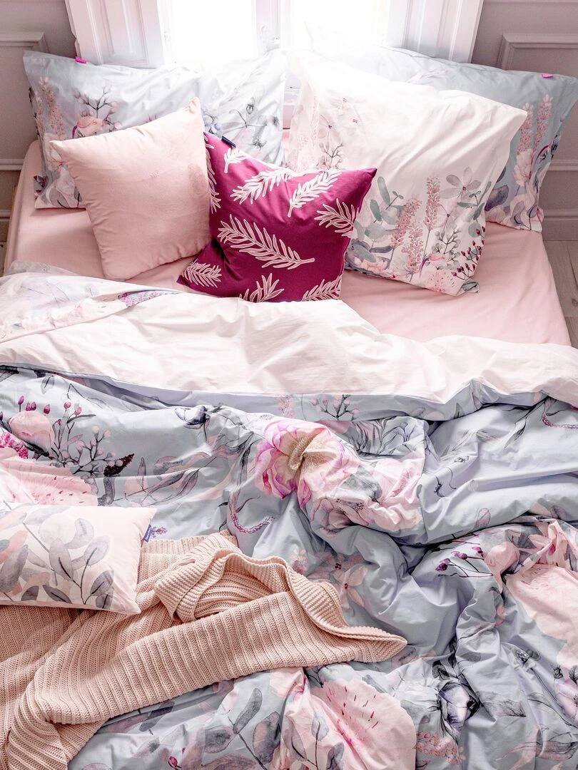 Housse de couette Soft bouquet "Happyfriday" Blanc