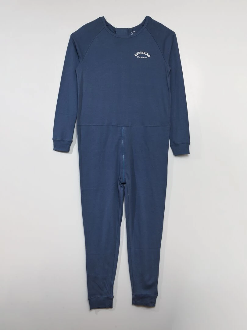 Combinaison avec ouverture zippée So Easy Bleu
