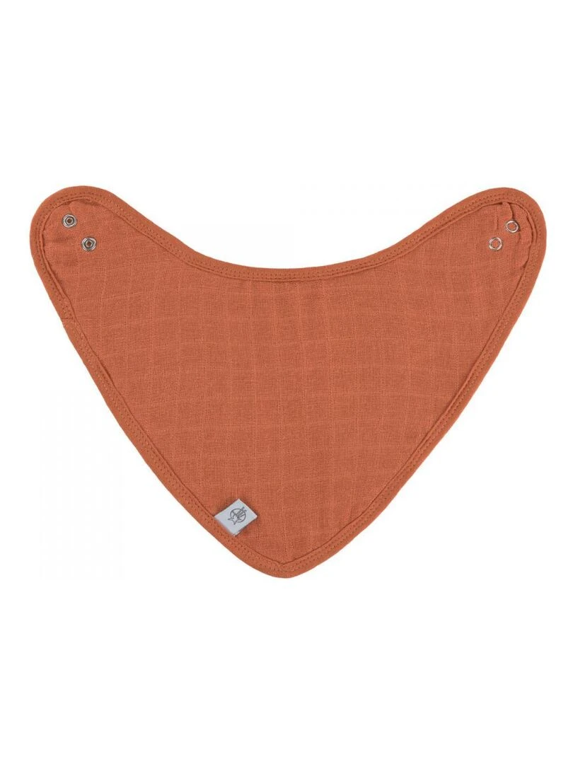 Lot de 3 bandanas en mousseline/éponge rouille/olive/blanc cassé Vert