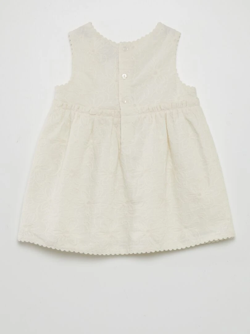 Robe en broderie anglaise Blanc