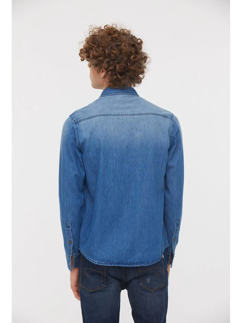 Lee Cooper   Chemise manches longues coton  DARILE   Bleu