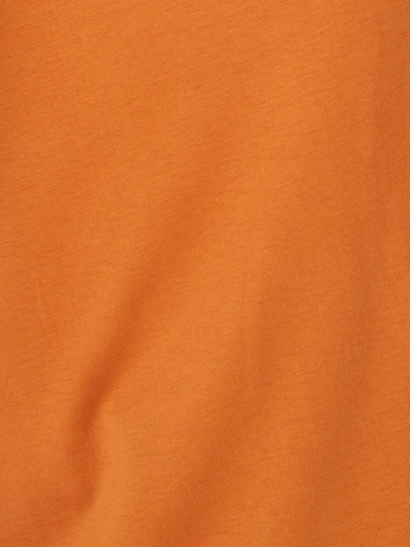 Tee shirt manches courtes en pur coton pima   Damart   Camel