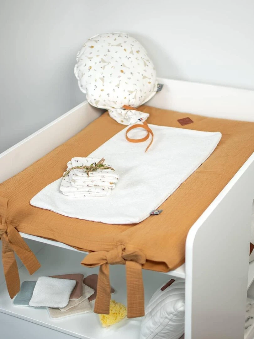 Lingettes bébé lavables 8 pièces  Sidonia   Ecru