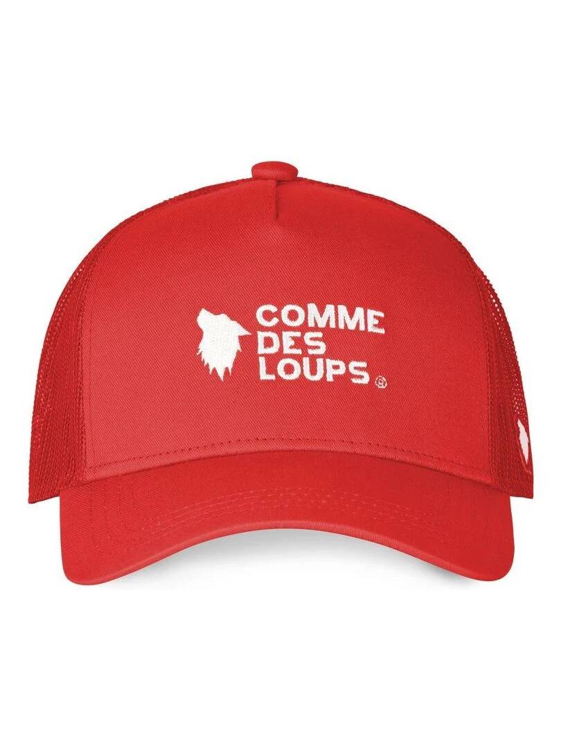 Casquette avec filet uni Class Comme Des Loups Rouge