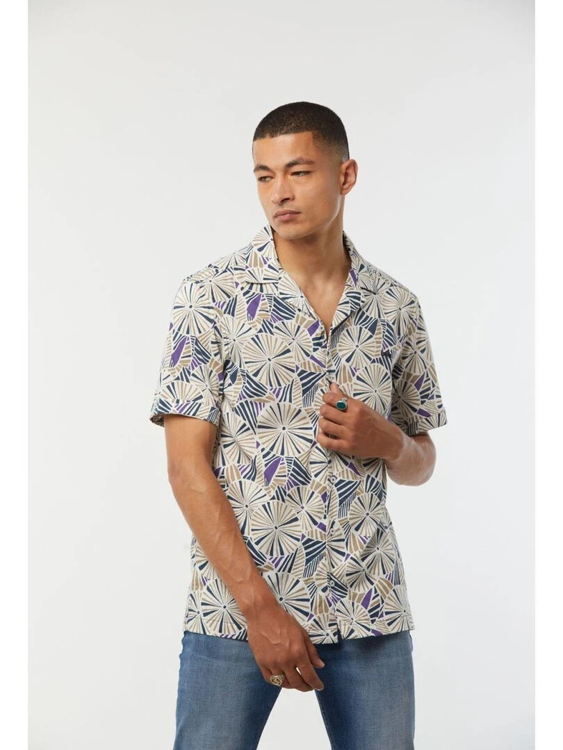 Lee Cooper Chemise manches courtes coton relax DOSTY Bleu foncé