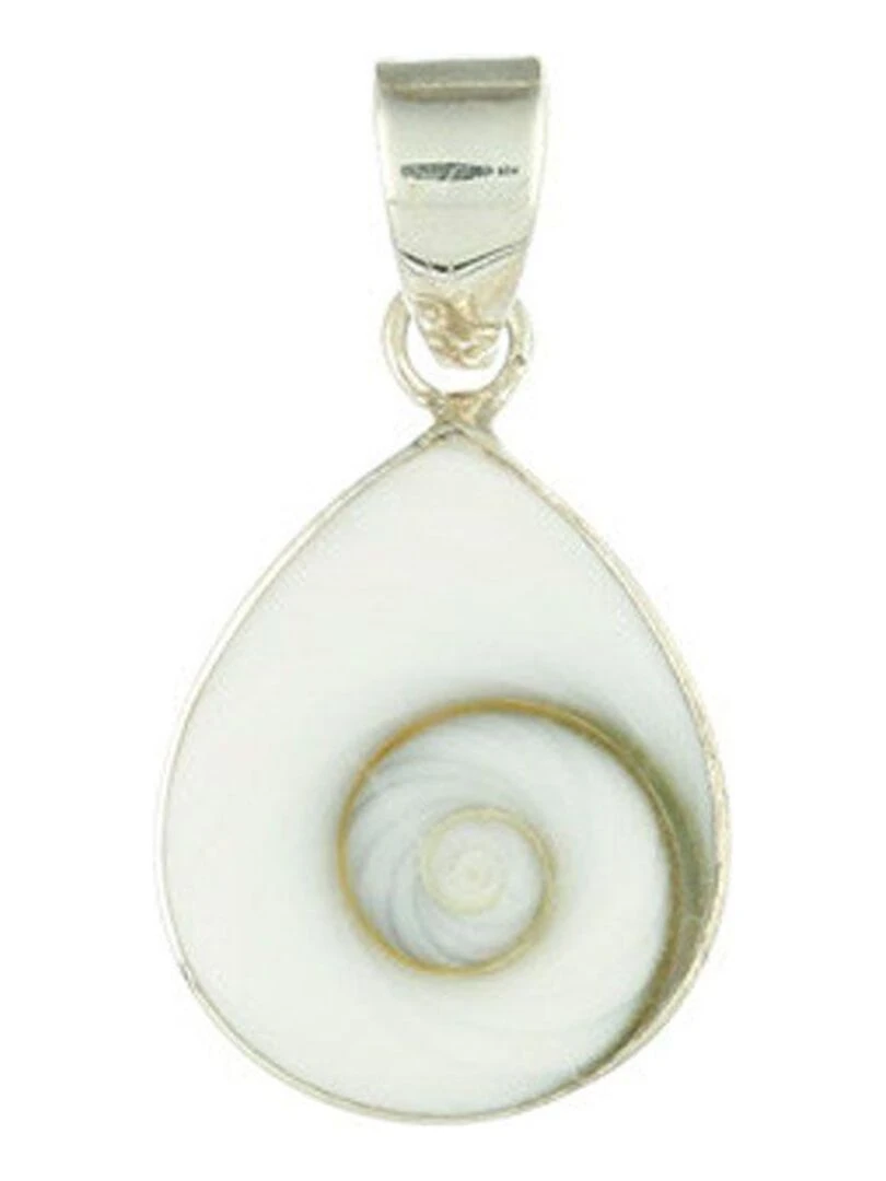 Pendentif argent et oeil de ste lucie Bijoucolor Blanc