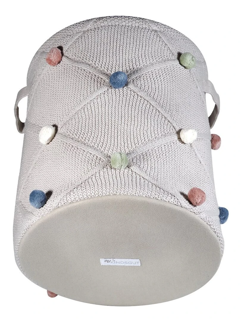 Panier de rangement Pompon   Beige argile