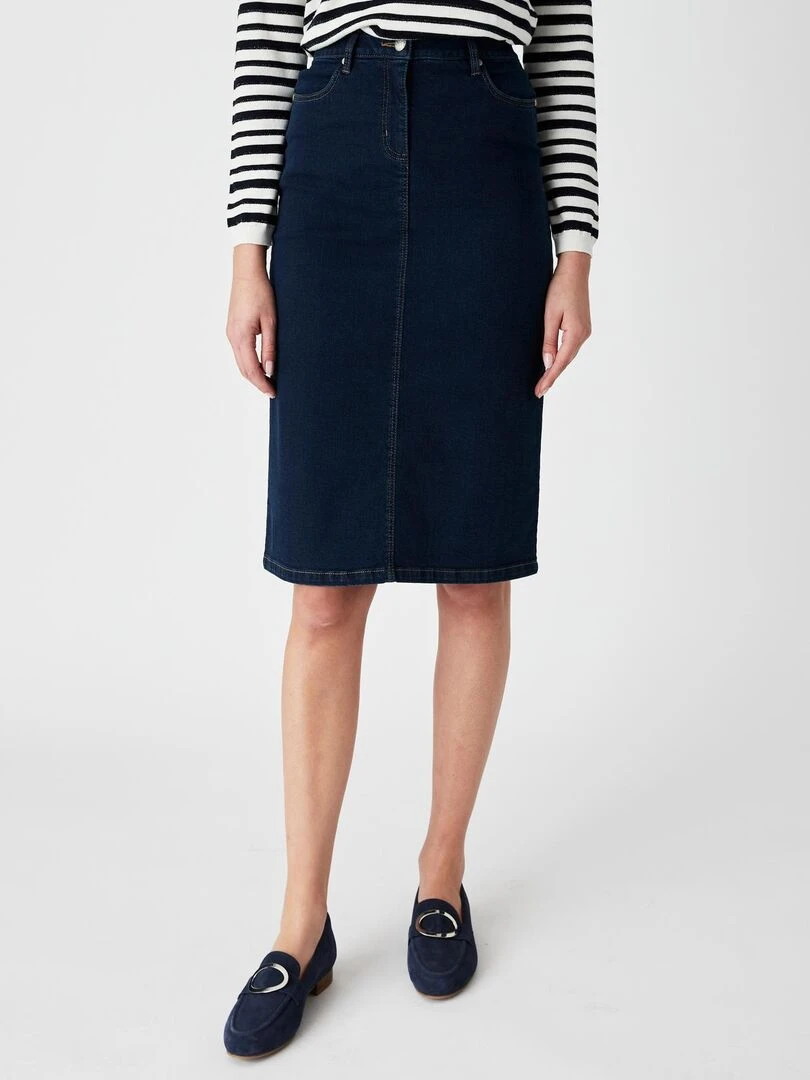Jupe droite Perfect Fit by Damart Damart Bleu foncé