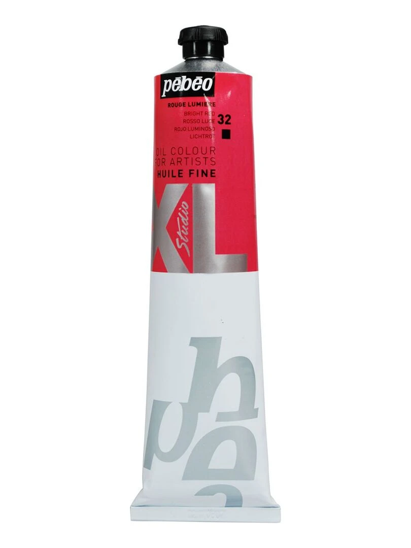 Peinture à l'huile fine XL Studio   Rouge lumineux   200 ml   N/A