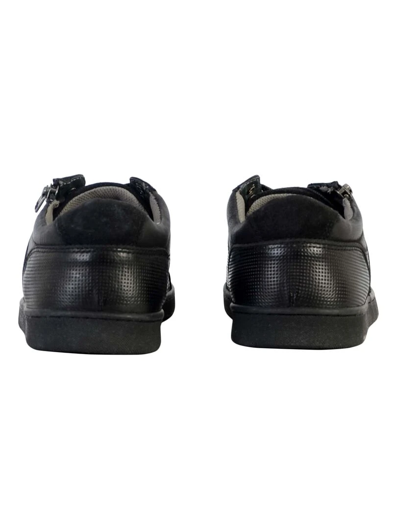 Basket Cuir Redskins Distrait   Noir