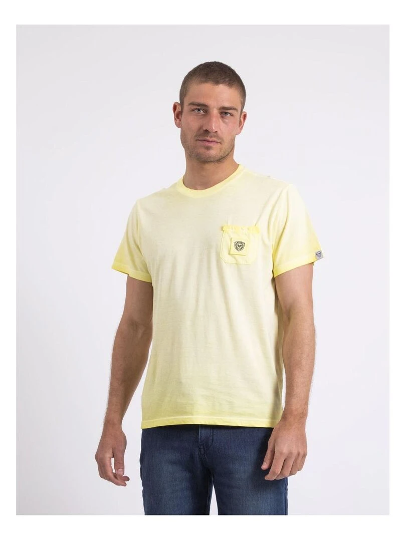 T shirt col rond NIRAVELO Jaune
