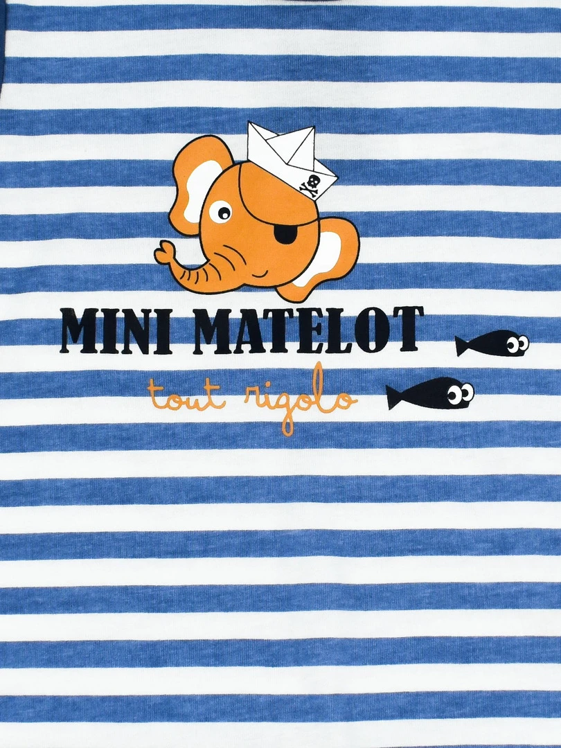 Pyjama Jersey 'petit Moussaillon''doo&bo'   bleu marine