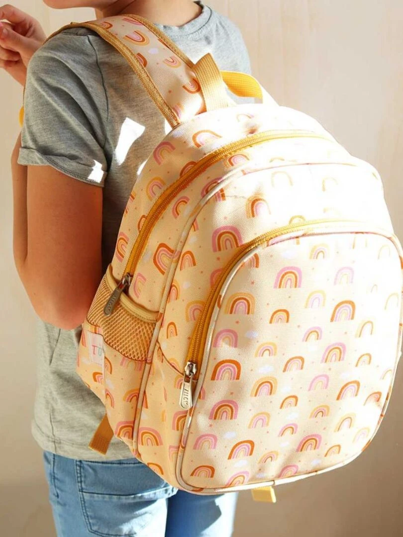 Sac à dos avec poche isotherme Arc en ciel   Jaune