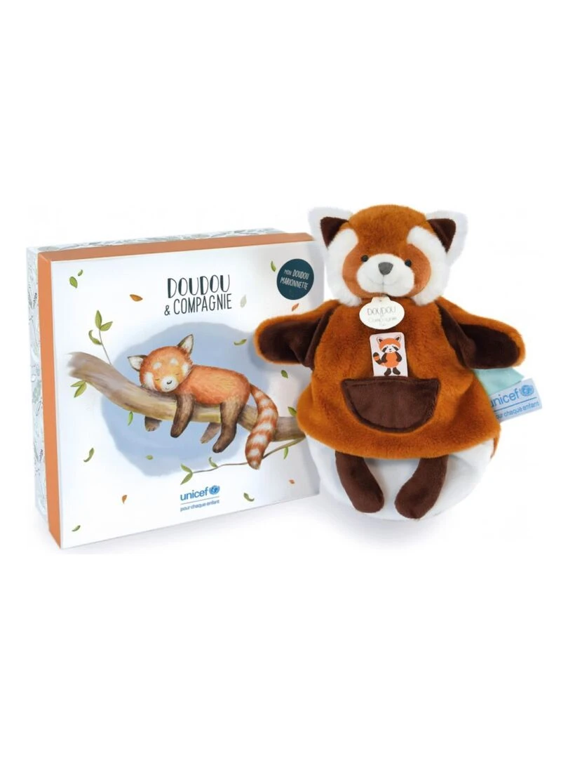 UNICEF PANDA ROUX marionnette Marron