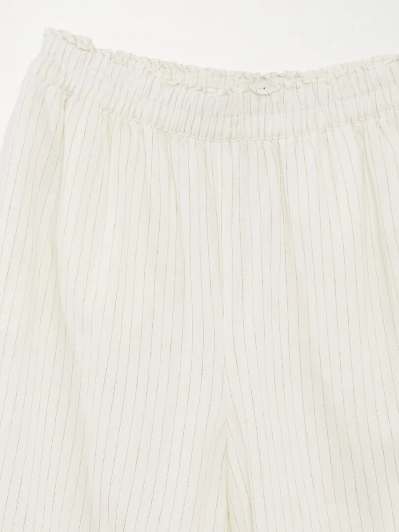 Pantalon large et fluide 'JDY' Blanc