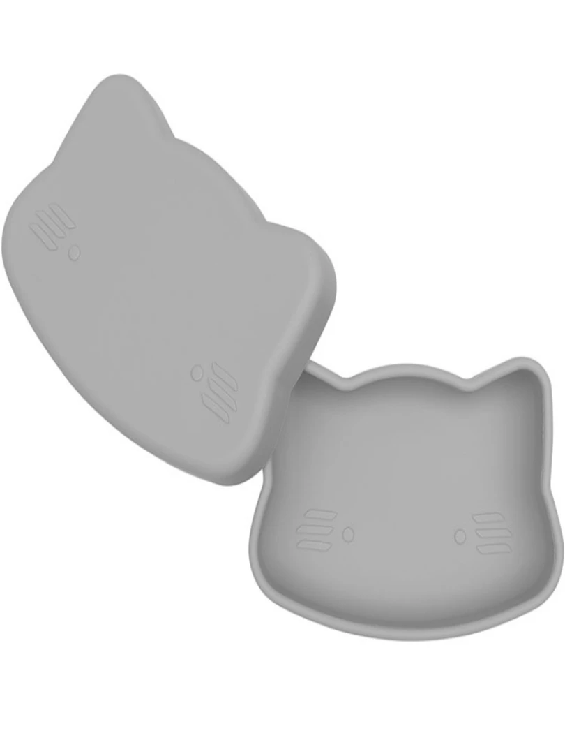 Boîte À Goûter 3 En 1 Chat Gris Gris