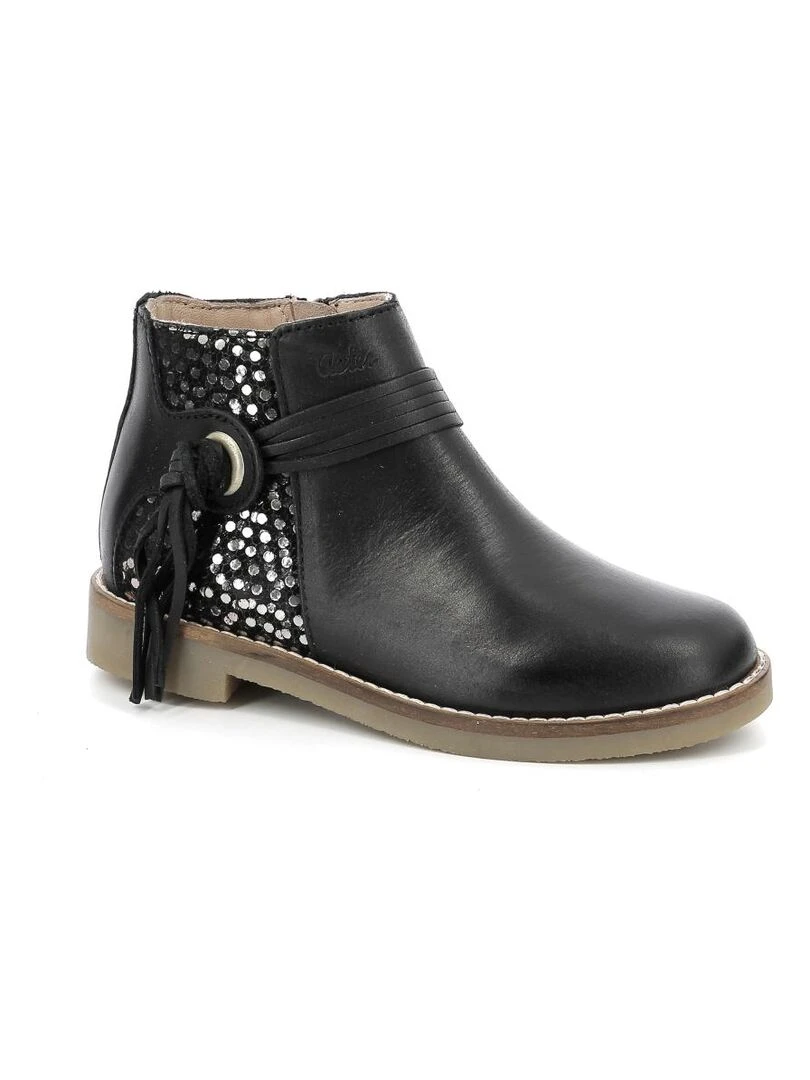 Boots Cuir Wizia Noir