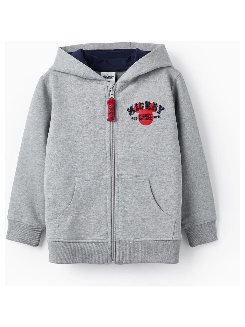 Veste en Coton avec Capuche pour Garçon 'Mickey' MICKEY Gris clair