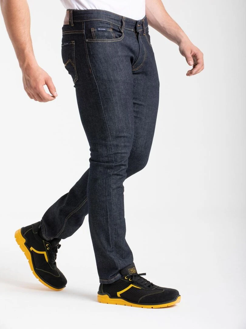 Jeans de travail coupe droite ajustée brut stretch WORK2 'Rica Lewis'   Bleu