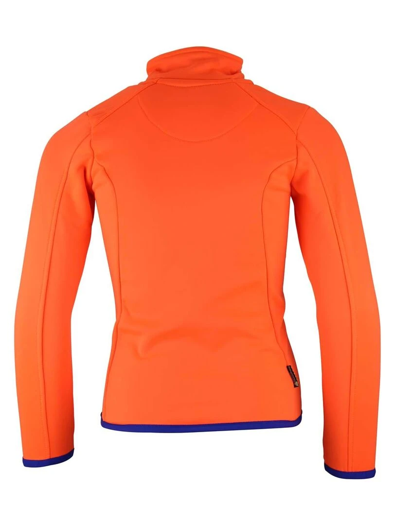 Blouson polarshell garçon ECLIMATE PEAK MOUNTAIN Orange