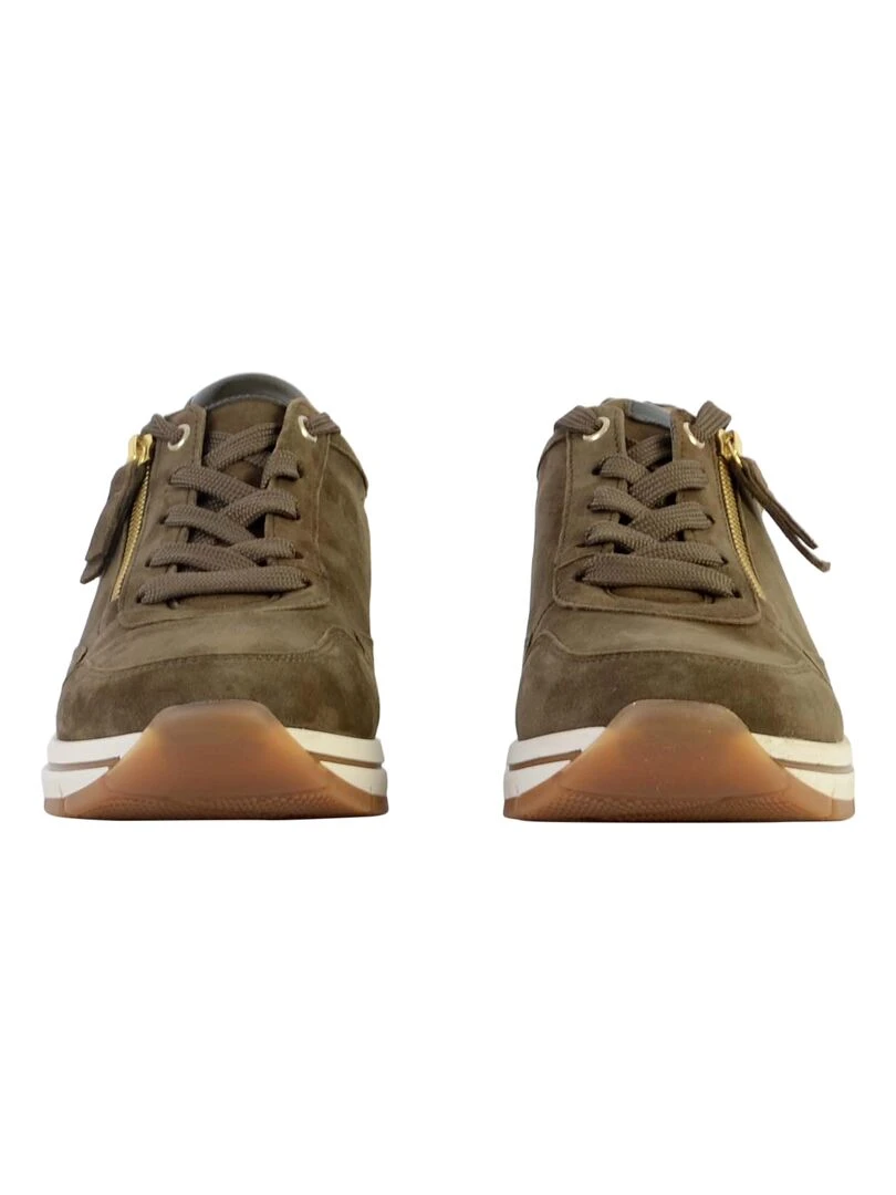 Basket Cuir Gabor Samtch Lack Foulard   Vert