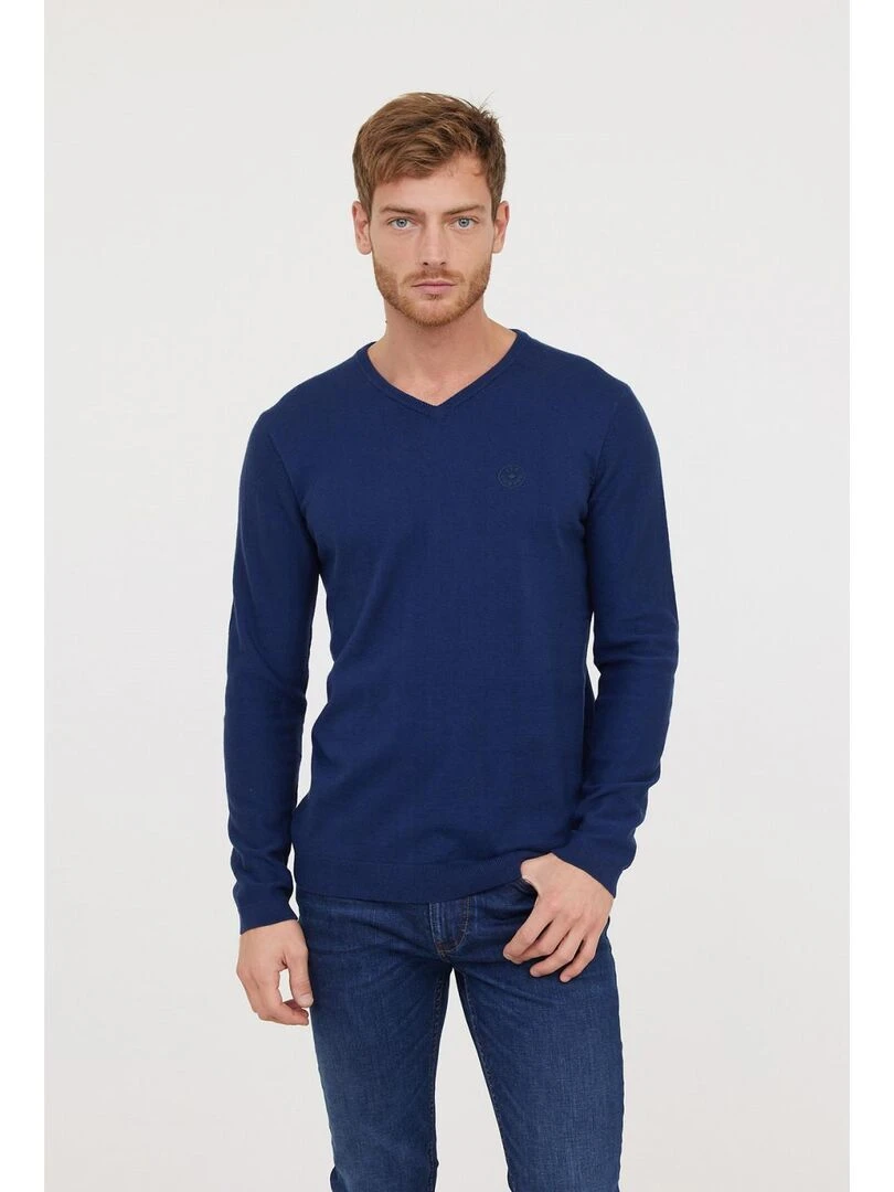 Lee Cooper Pull coton regular CIFAR Bleu marine
