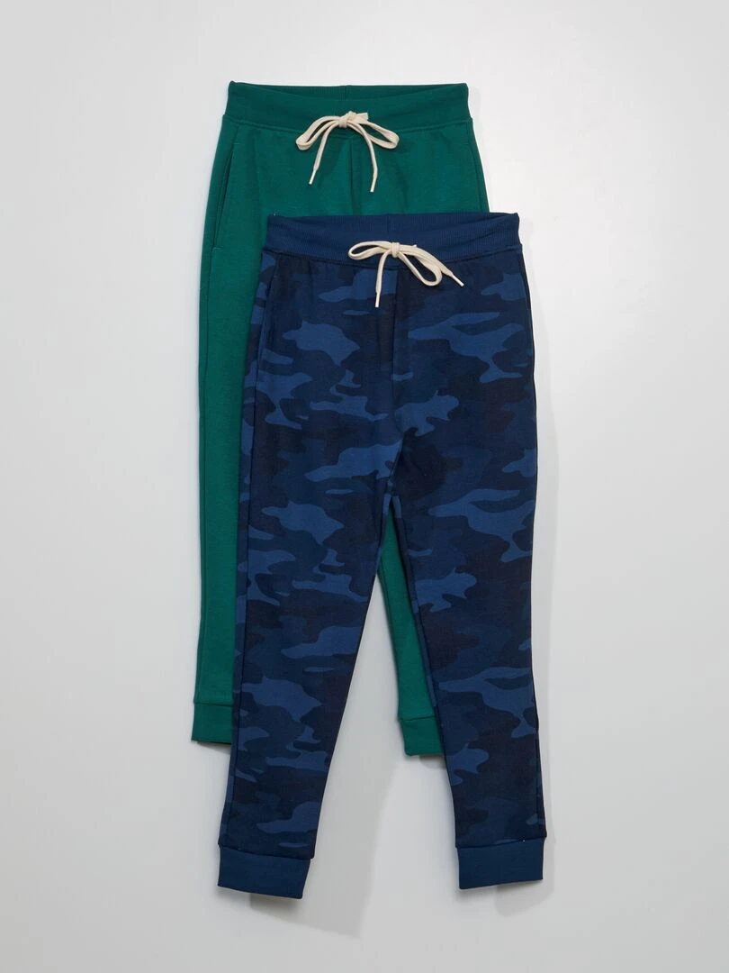 Lot de 2 joggings en molleton Vert