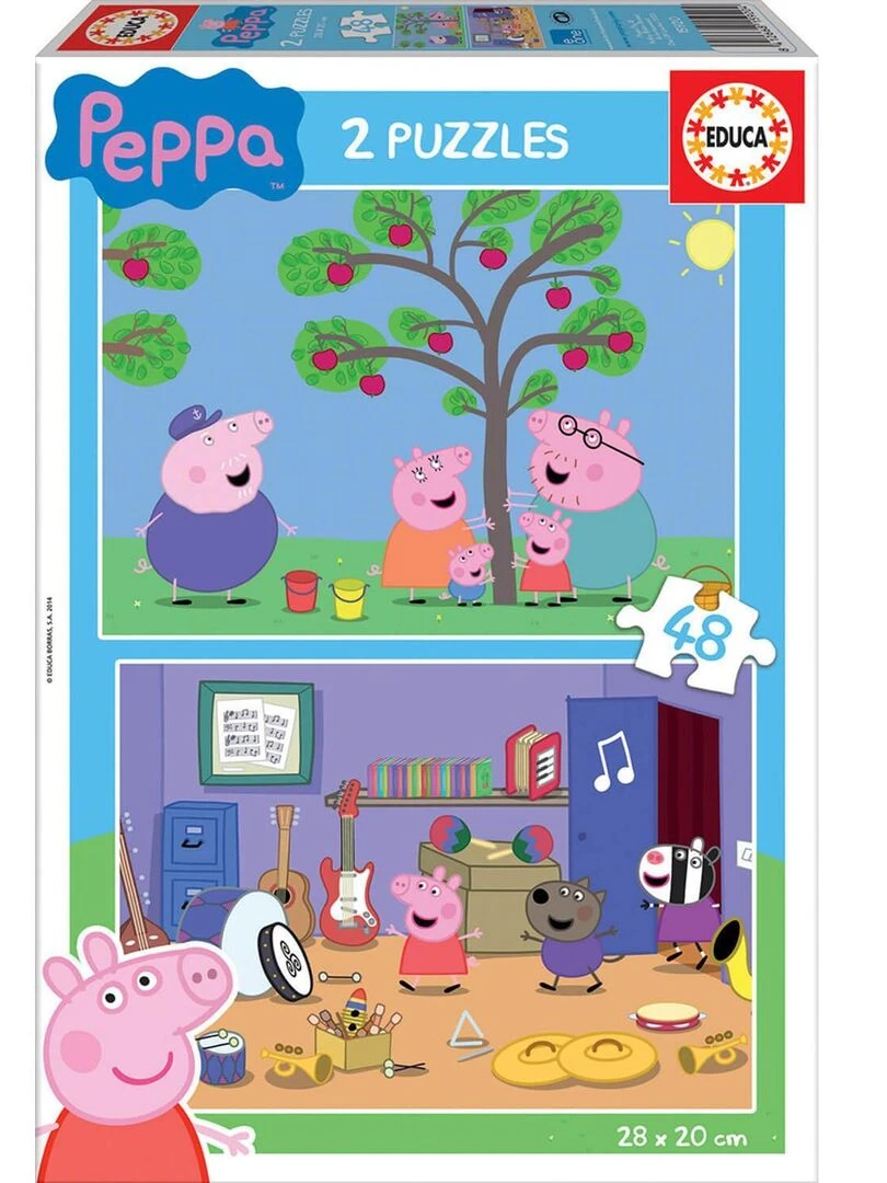 Puzzle 2 x 48 pièces : Peppa Pig N/A