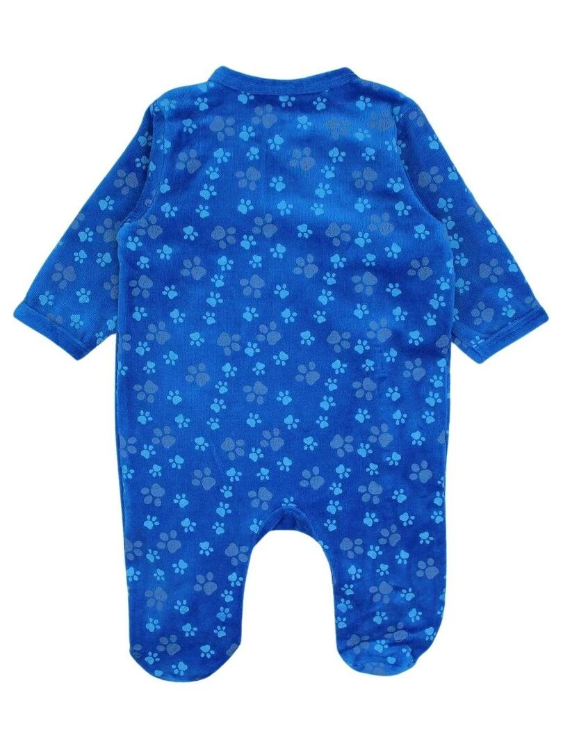 La Pat' Patrouille Grenouillere bébé garçon imprimé La Pat' Patrouille en coton Bleu