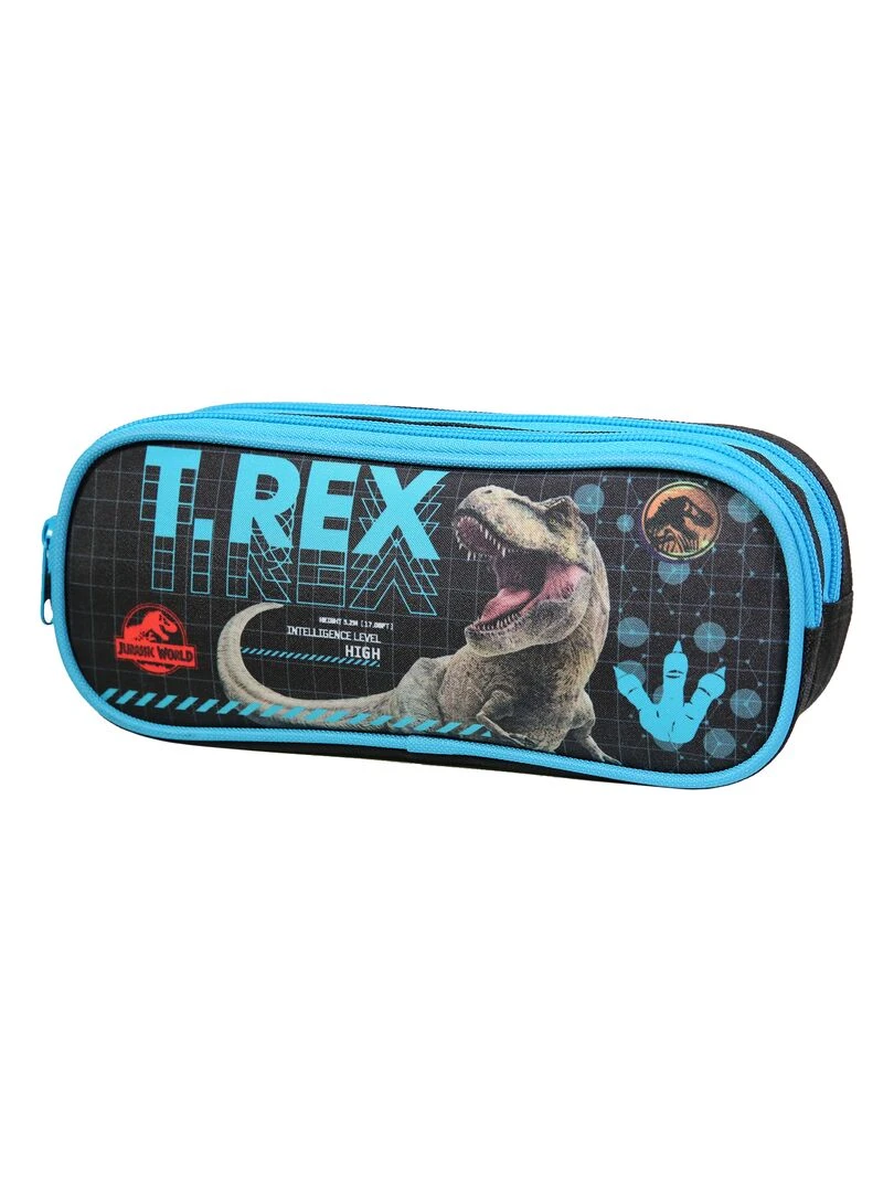 BAGTROTTER Trousse scolaire 2 compartiments Jurassic World Noir T Rex Noir
