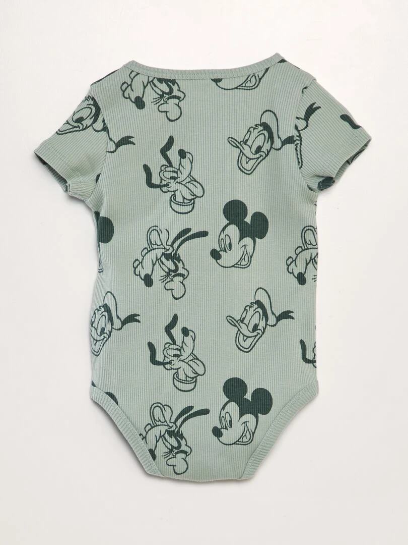 Body côtelé 'Disney' manches courtes   Vert