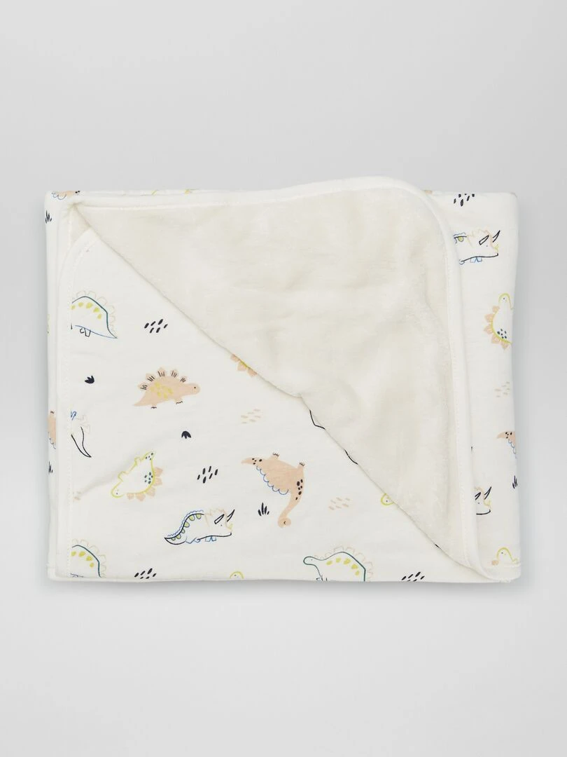 Couverture en polaire Blanc 'dinosaure'