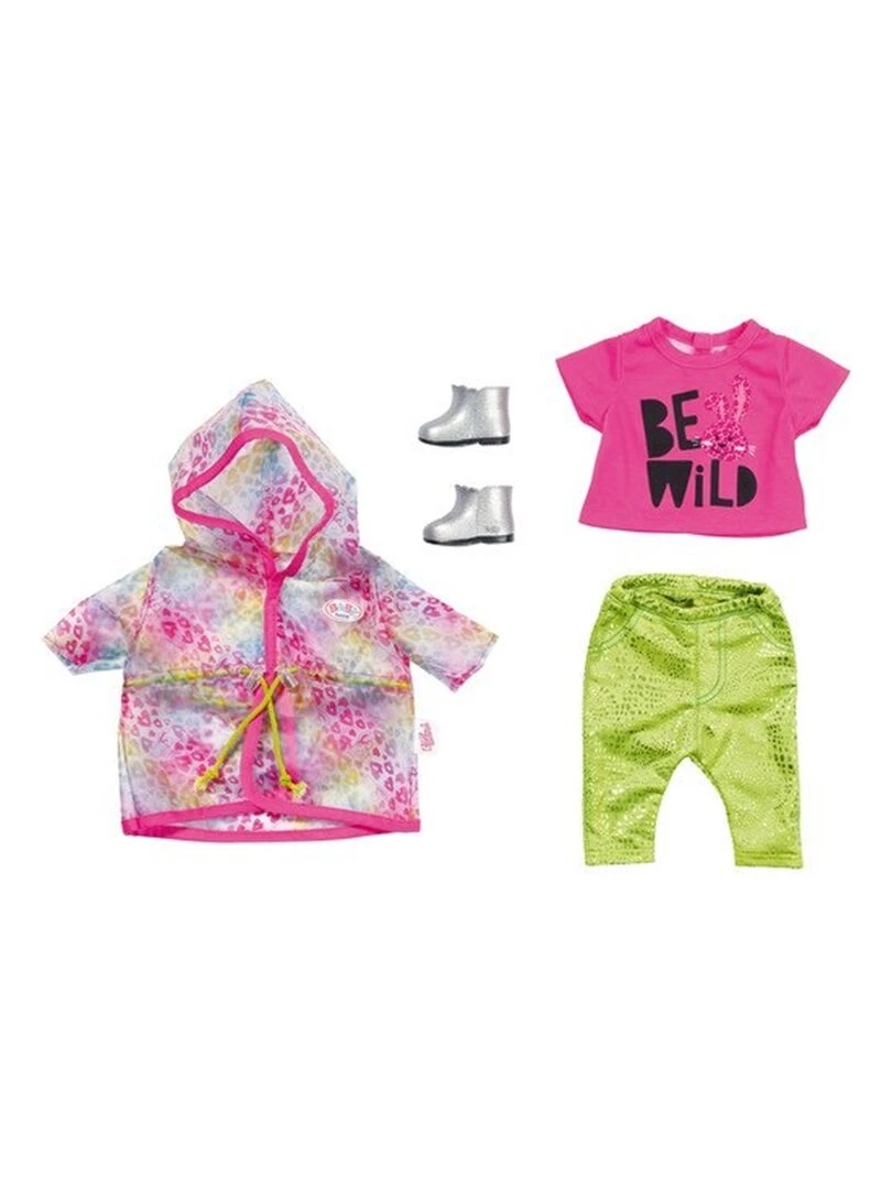 BABY Born Ensemble de pluie Arc en ciel luxueux et branché pour poupée de 43 cm   N/A