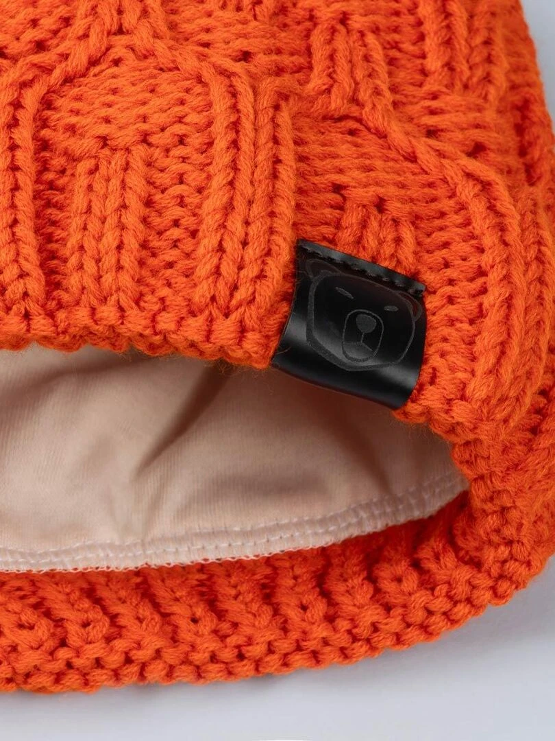 Ensemble Snood Bonnet Maribel   Made in UE   Orange