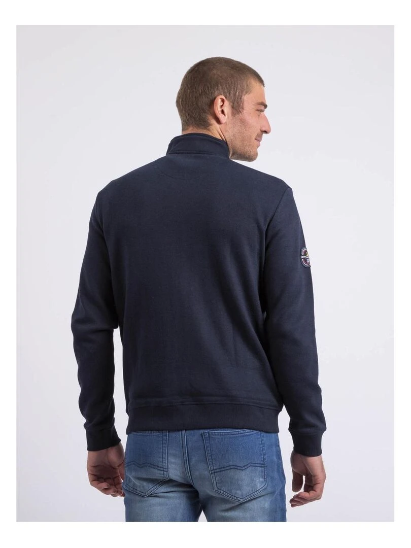 Sweat zippé col montant WALSEA   Bleu marine