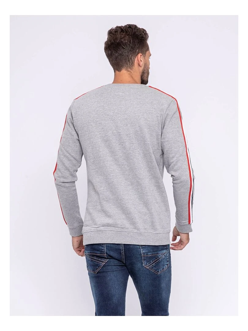 Sweat col rond pur coton WIMOLO Gris