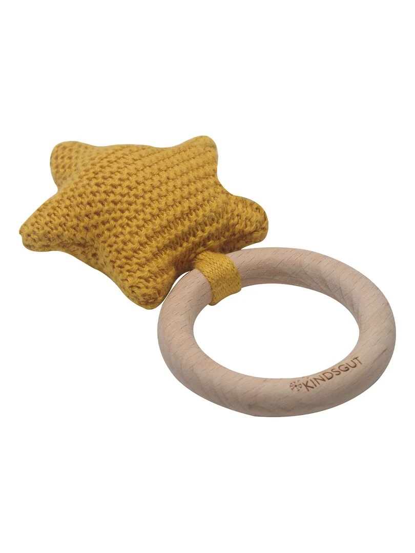 Jouet à saisir en crochet etoile   Jaune