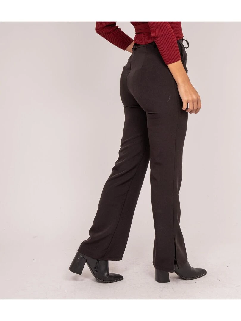 Pantalon évasé EGWEN   Noir