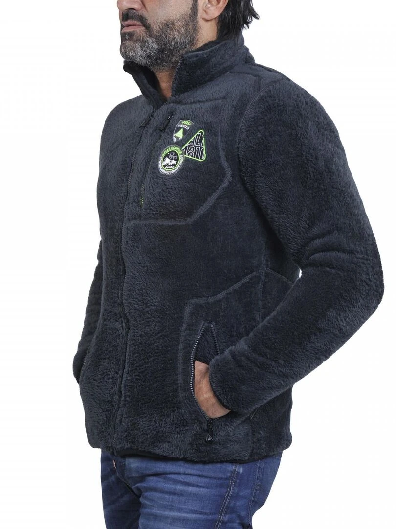 Blouson polaire homme CAVIAN   PEAK MOUNTAIN   Gris