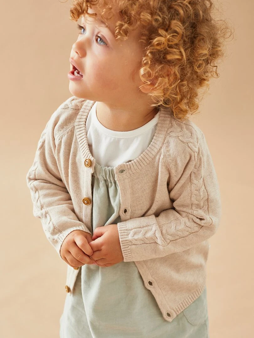 Cardigan en tricot    Noukie's   Beige