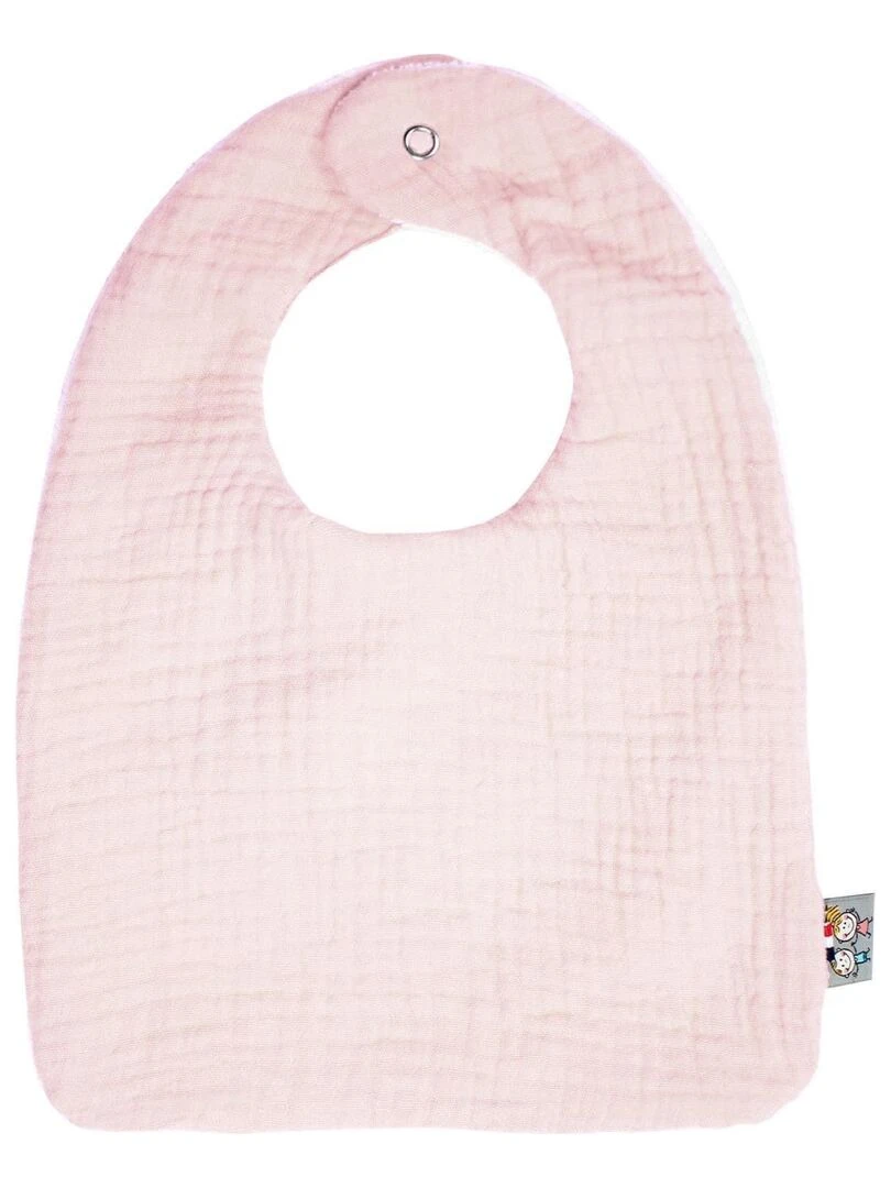 Bavoir en gaze de coton Jeanne Rose