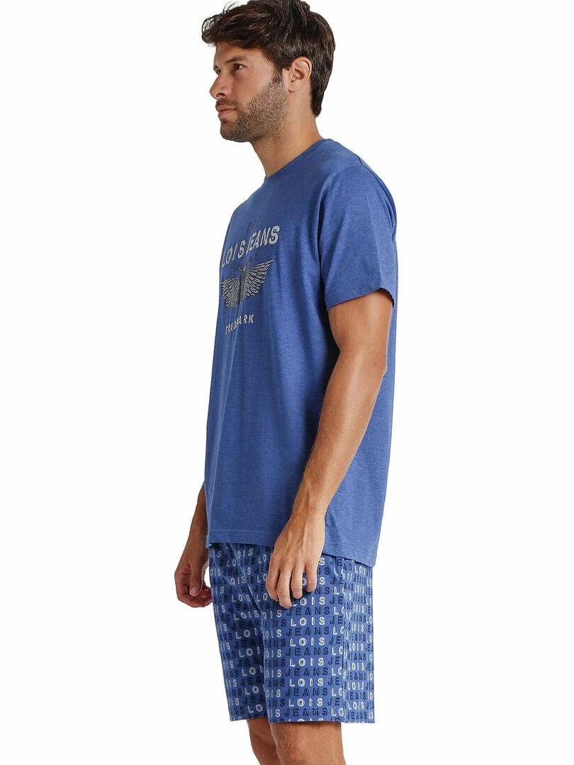 Pyjama short t shirt Motowings Lois   Bleu