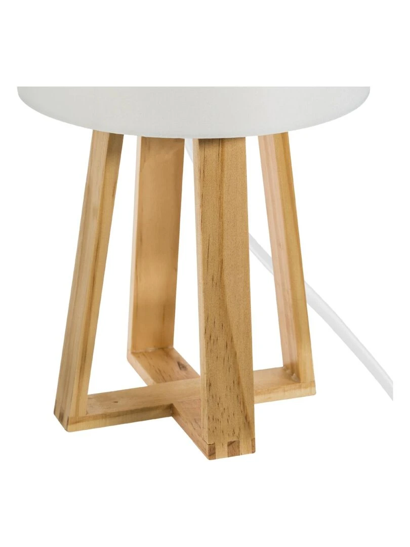 Lampe trépied esprit scandinave   Blanc