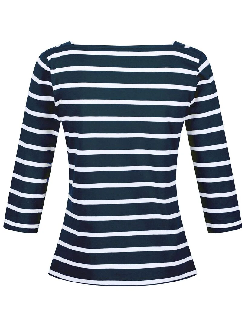 Regatta   T shirt POLEXIA   Bleu Bleu marine Blanc