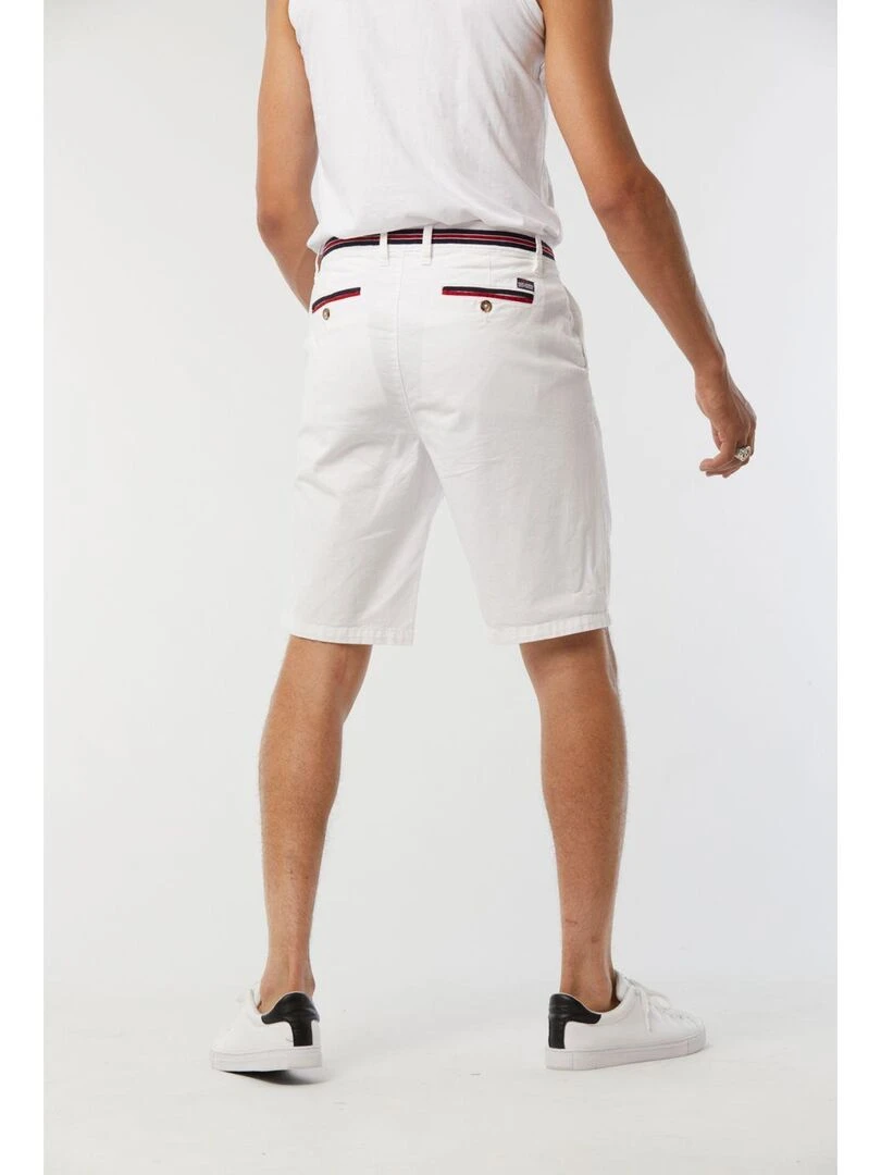 Lee Cooper   Short coton straight NEO   Blanc